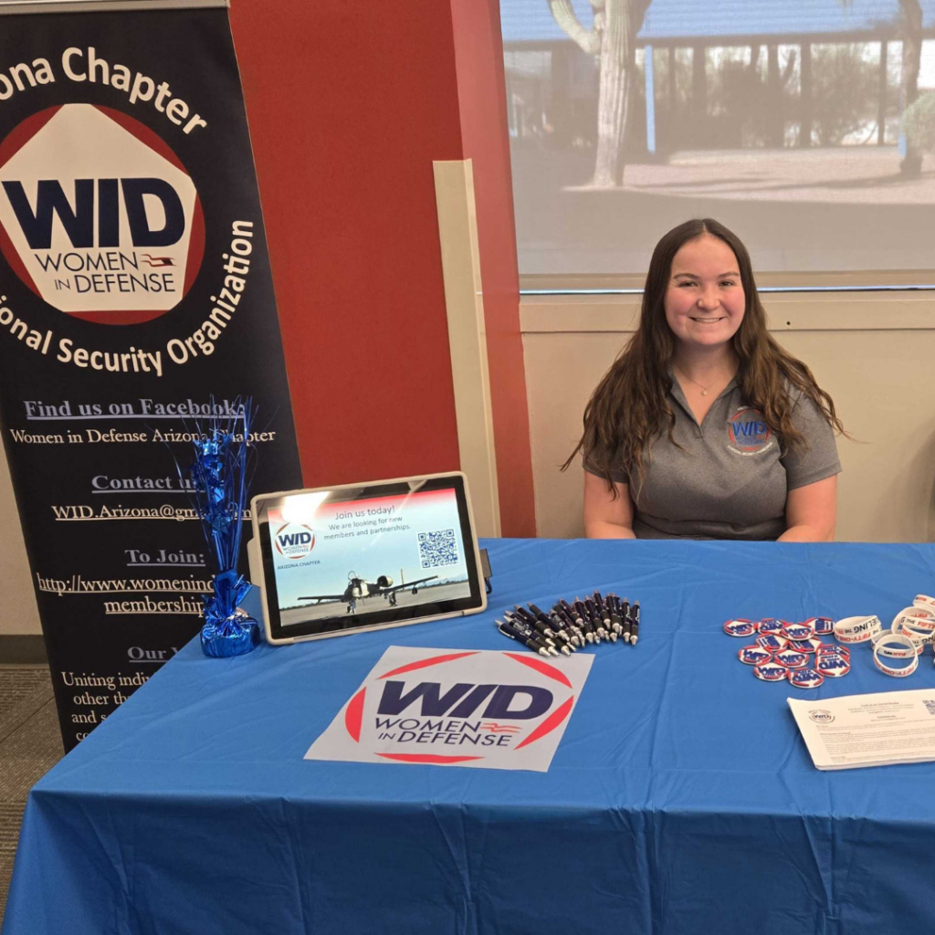 Member of WID Arizona sitting at a table at Cyber Southwest