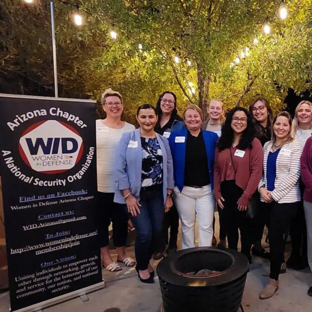 Members of WID Arizona pose during a speed mentoring event.